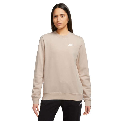 Nike Sportswear Womens Club Sweatshirt - Beige