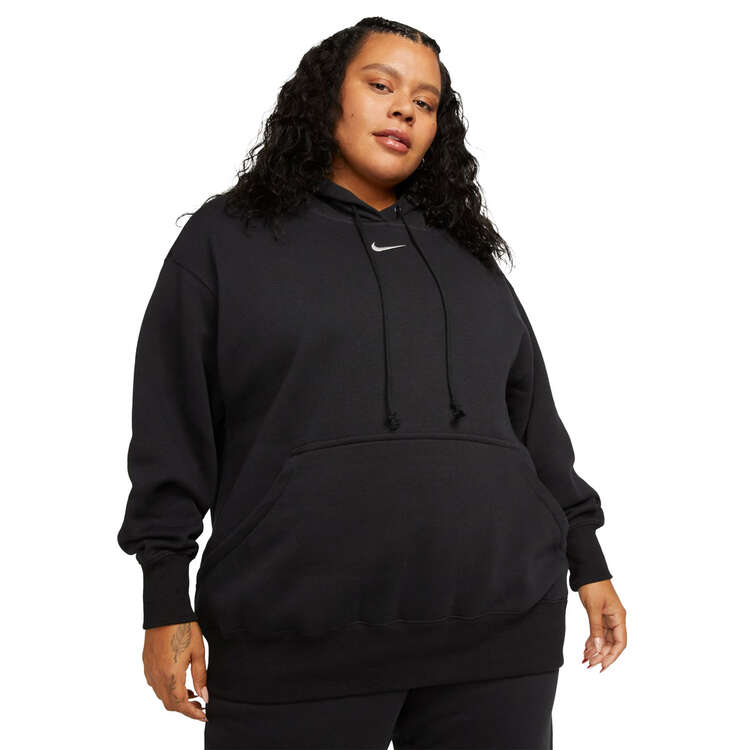 Nike Womens Phoenix Oversized Pullover Hoodie - Black