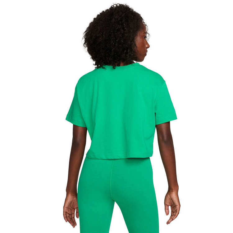 Nike Womens Sportswear Essentials Icon Futura Cropped Tee - Green