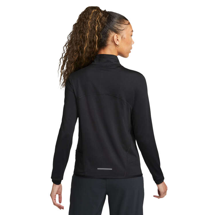 Nike Womens Swift Dri-FIT Element UV 1/2 Zip Long Sleeve Running Top - Black