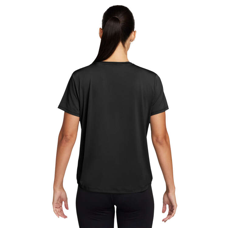 Nike One Womens Swoosh Dri-FIT Running Tee - Black