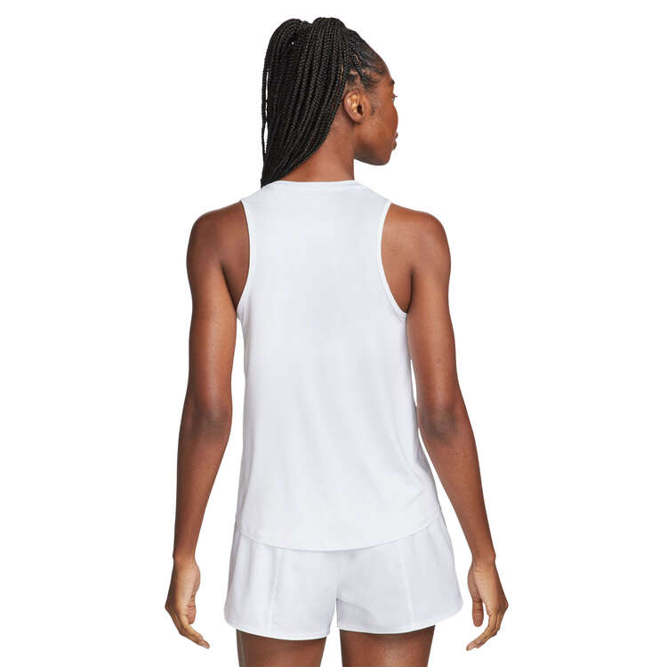 Nike One Womens Swoosh Dri-FIT Running Tank - White