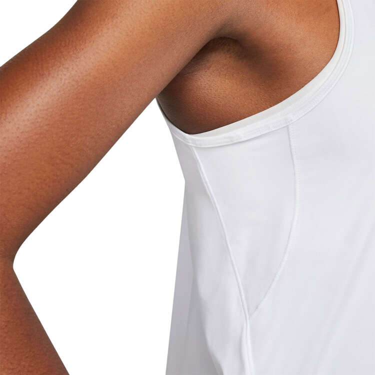 Nike One Womens Swoosh Dri-FIT Running Tank - White