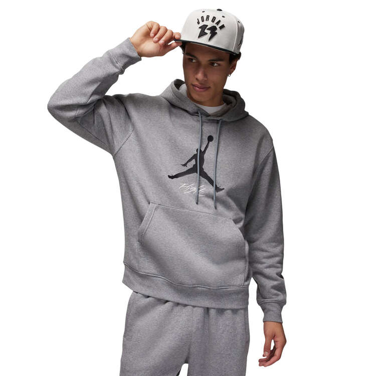 Jordan Mens Essentials Fleece Pullover Hoodie - Grey