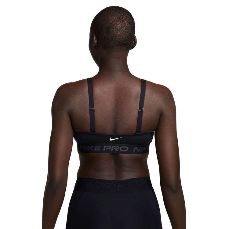 Nike Pro Womens Dri-FIT Indy Plunge Medium Support Padded Sports Bra - black