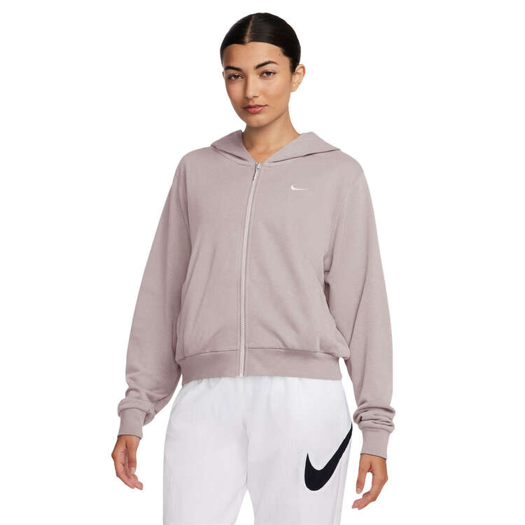 Nike Womens Sportswear Chill Terry French Terry Full-Zip Hoodie - Violet