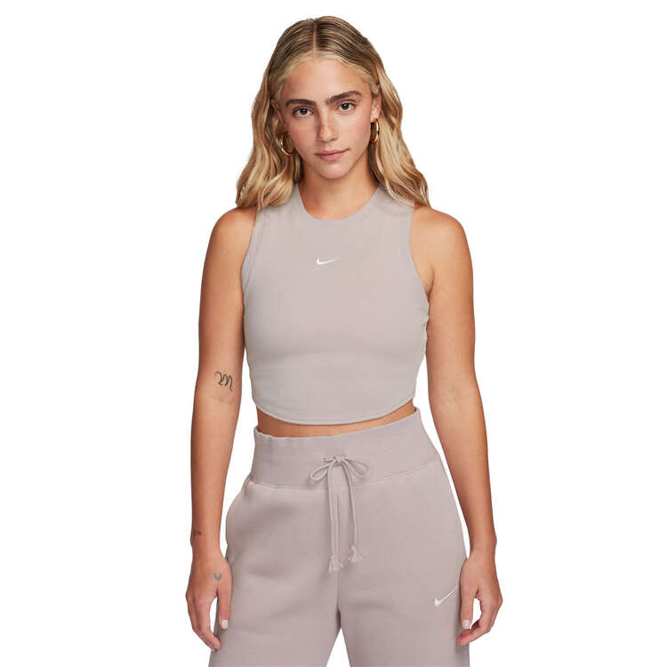 Nike Womens Sportswear Essentials Cropped Tank - Violet