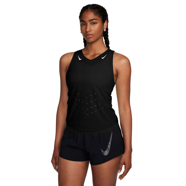 Nike Womens AeroSwift Dri-FIT ADV Running Singlet - Black/White