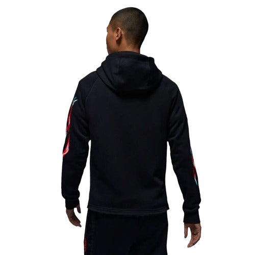 Jordan Zion Williamson Mens Graphic Fleece Pullover Hoodie - Black