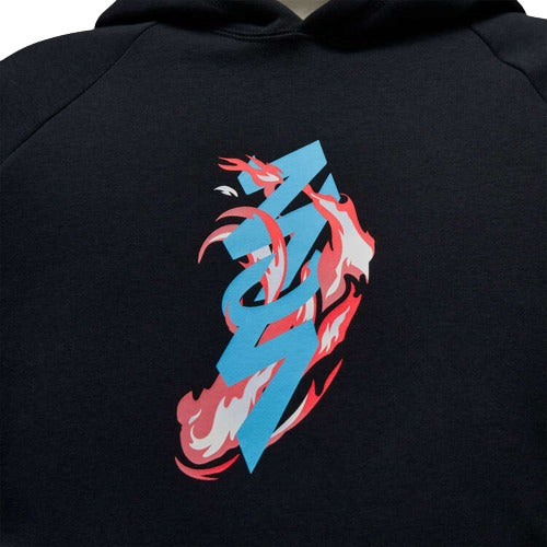 Jordan Zion Williamson Mens Graphic Fleece Pullover Hoodie - Black