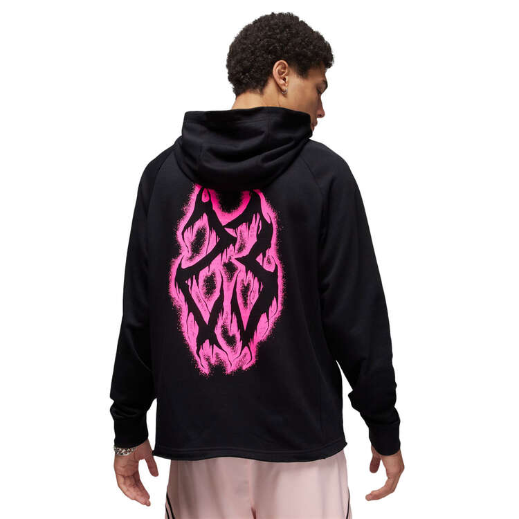 Jordan Mens Dri-FIT Fleece Pullover Graphic Hoodie - Black