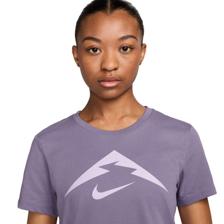 Nike Womens Trail Dri-FIT Running Tee - Purple