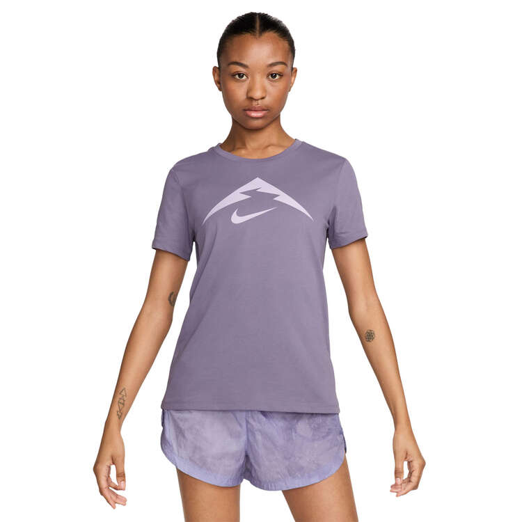 Nike Womens Trail Dri-FIT Running Tee - Purple