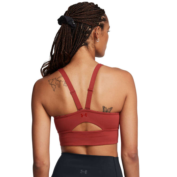 Under Armour Womens SmartForm Evolution Mid Longline Sports Bra - Orange