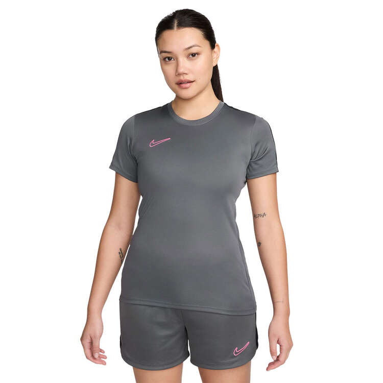 Nike Womens Academy 23 Dri-FIT Football Tee - Grey/Black