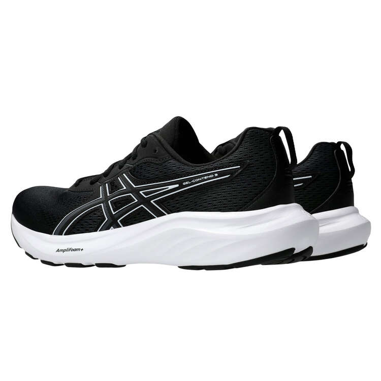 Asics GEL Contend 9 Mens Running Shoes - Black/White