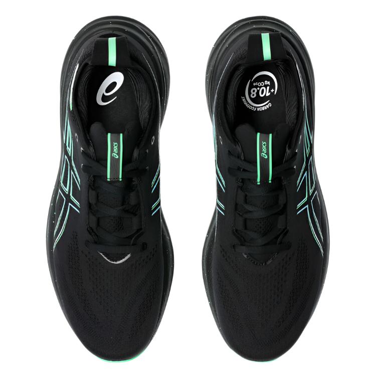 Asics GEL Nimbus 26 Mens Running Shoes - Black/Green