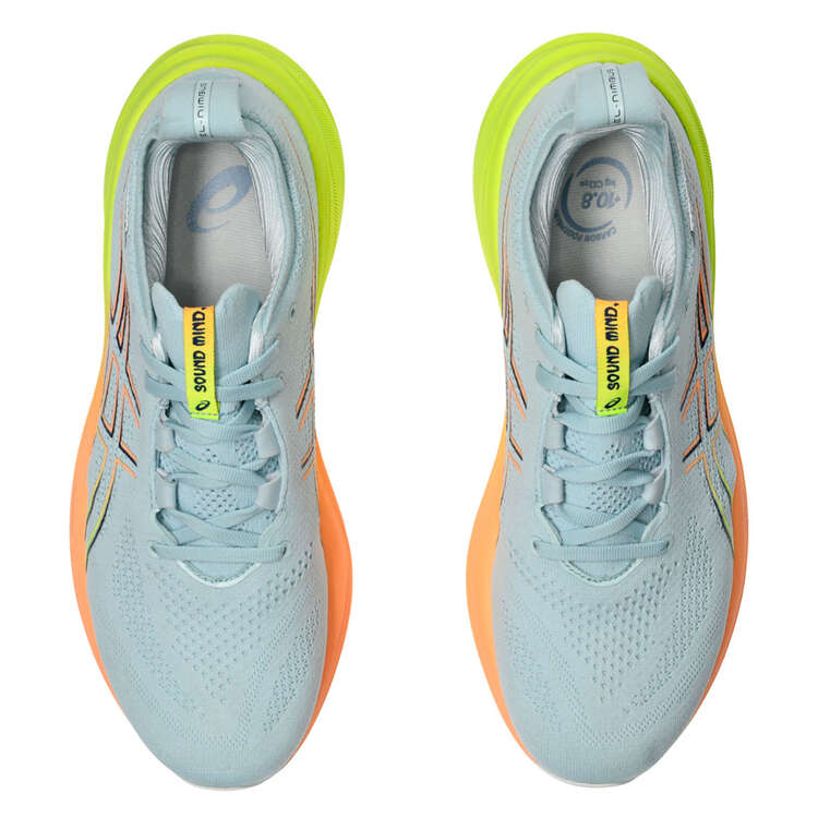 Asics GEL Nimbus 26 Mens Running Shoes - Grey/Yellow