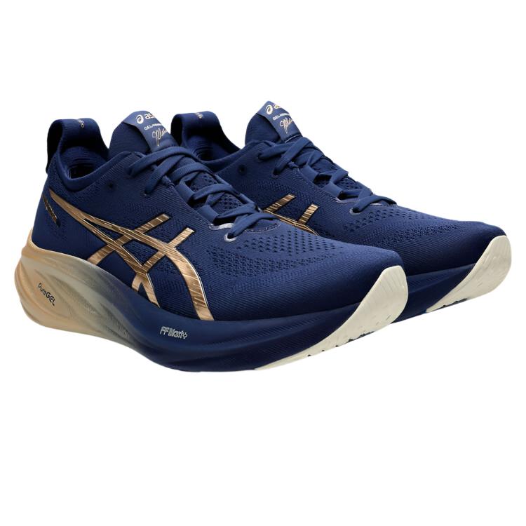 Asics GEL Nimbus 26 Mens Running Shoes - Blue/Gold