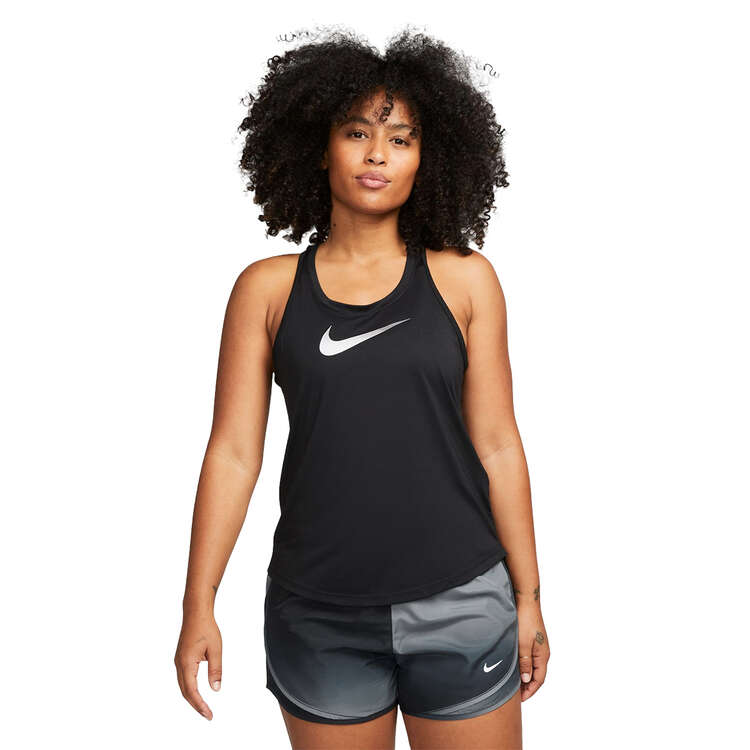 Nike Womens Swoosh Dri-FIT Running Tank - Black