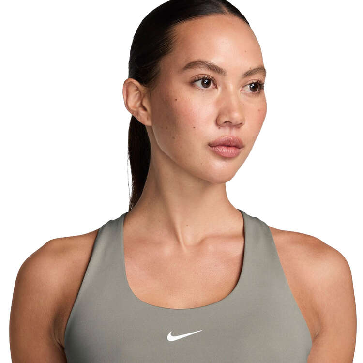 Nike Womens Swoosh Medium Support Padded Sports Bra Tank - Army