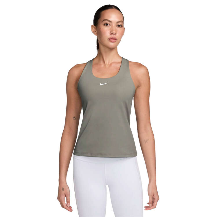 Nike Womens Swoosh Medium Support Padded Sports Bra Tank - Army