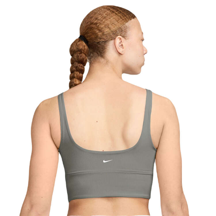 Nike Womens Zenvy Wide Ribbed Light Support Longline Sports Bra - Army