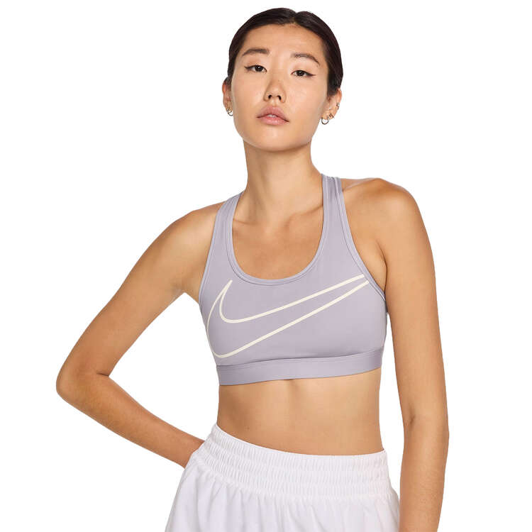 Nike Womens ITS Medium Support Sports Bra - Grey