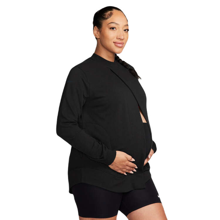 Nike One Womens Maternity Reversible French Terry Pullover - Black