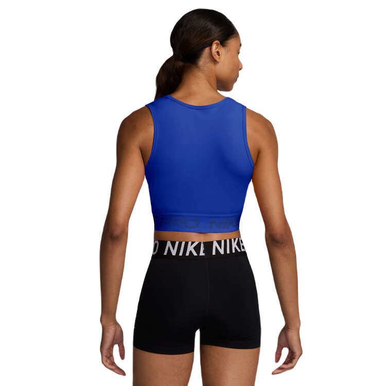 Nike Pro Womens 365 Dri-FIT Cropped Tank - Blue