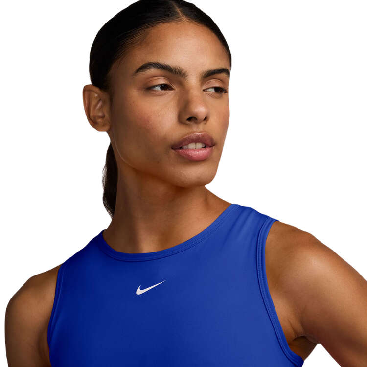 Nike Pro Womens 365 Dri-FIT Cropped Tank - Blue