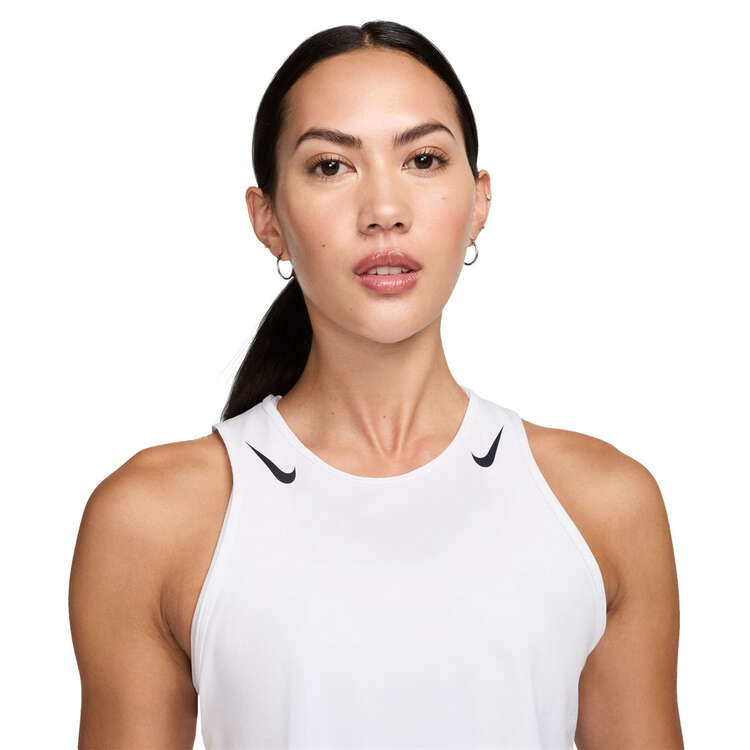 Nike Womens AeroSwift Dri-FIT ADV Crop Tank - White/Black