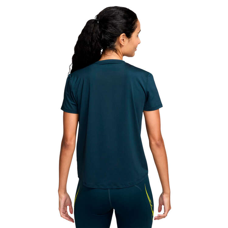 Nike One Womens Swoosh Dri-FIT Running Tee - Navy