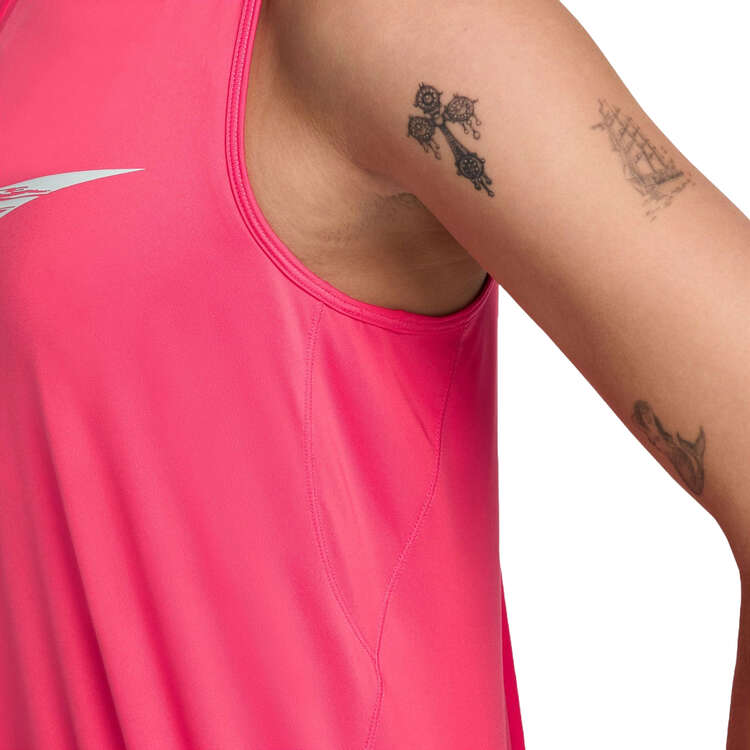 Nike One Womens Swoosh Dri-FIT Running Tank - Pink