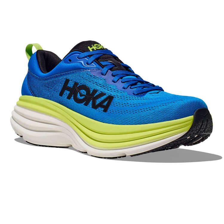 Hoka Bondi 8 Mens Running Shoes - Blue/Yellow