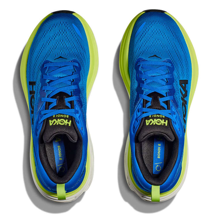 Hoka Bondi 8 Mens Running Shoes - Blue/Yellow