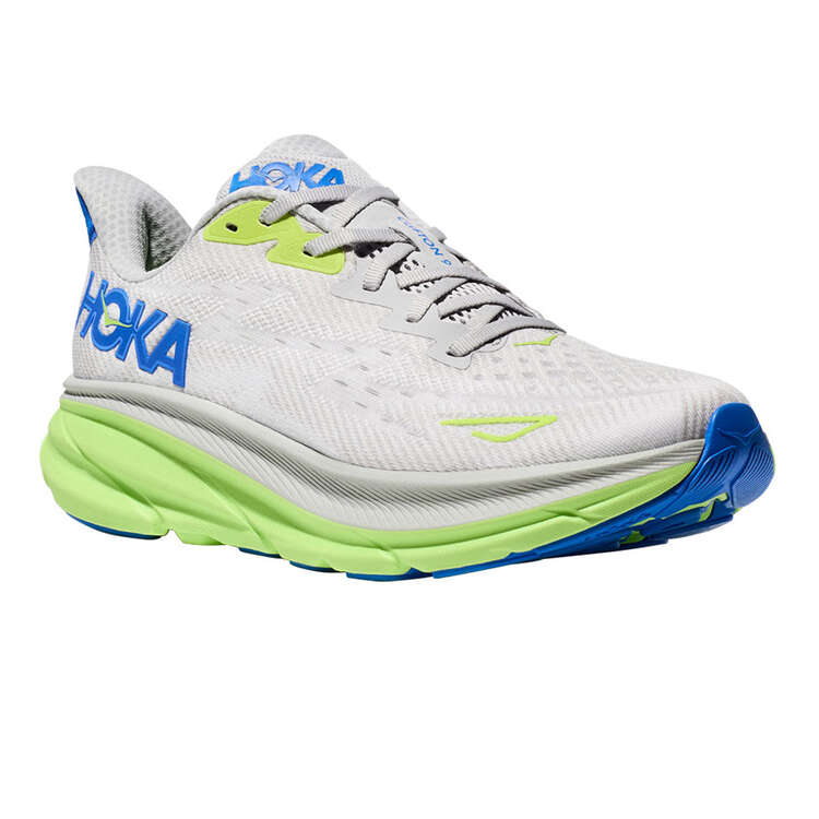 Hoka Clifton 9 Mens Running Shoes - White/Blue