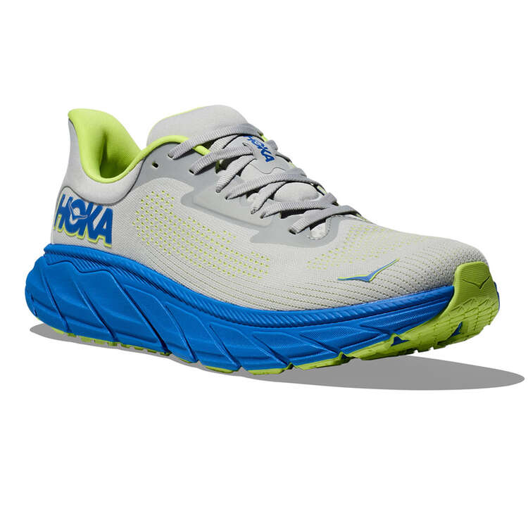 HOKA Arahi 7 Mens Running Shoes - White/Blue