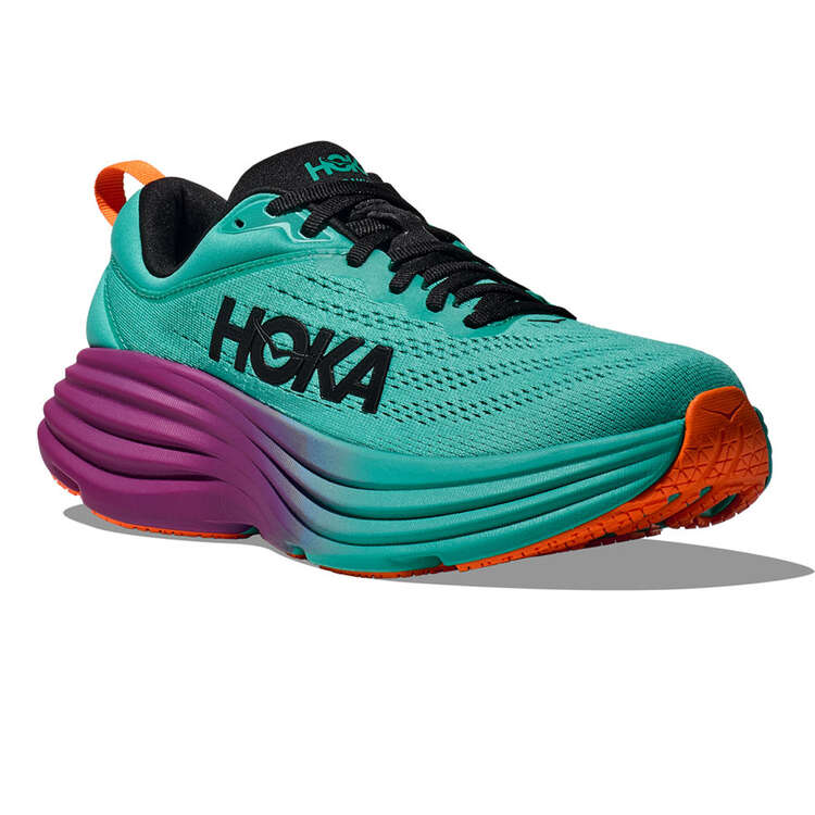 Hoka Bondi 8 Mens Running Shoes - Green/Purple