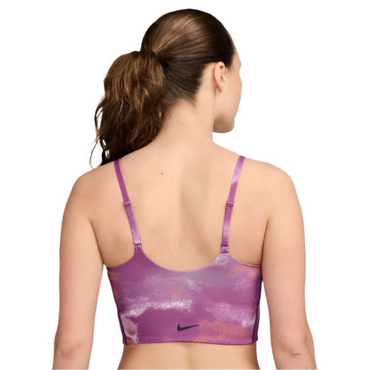 Nike Womens One Light Support All Over Print Sports Bra - Fuschia