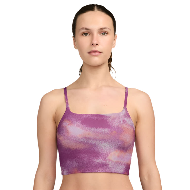 Nike Womens One Light Support All Over Print Sports Bra - Fuschia