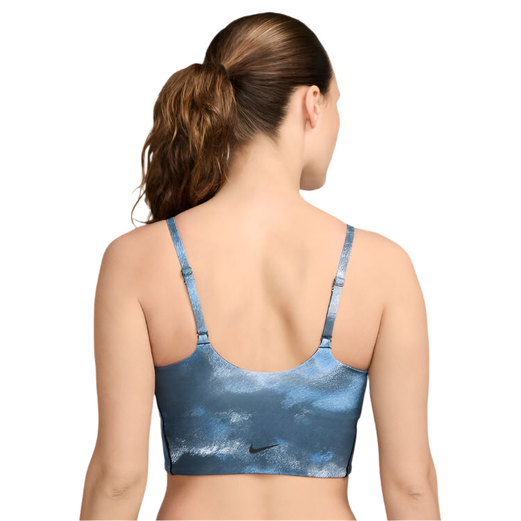 Nike Womens One Light Support All Over Print Sports Bra - Navy