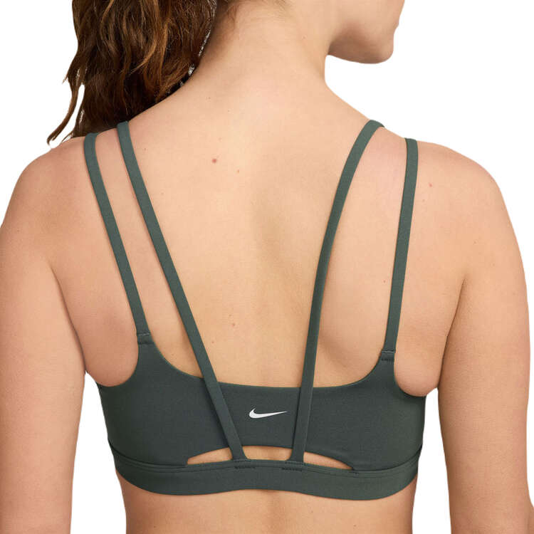 Nike Womens Zenvy Strappy Light Support Padded Sports Bra - Green