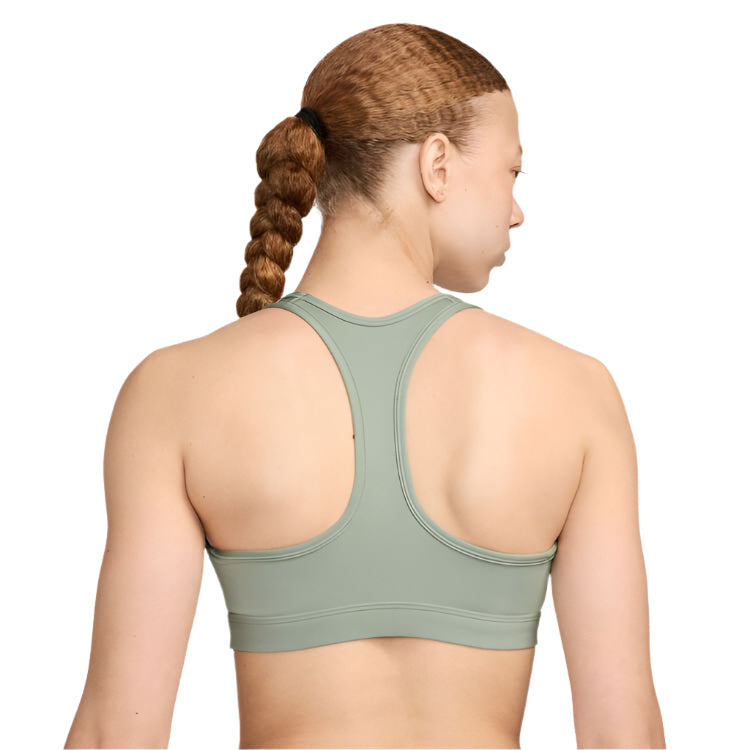 Nike Womens Swoosh Medium Support Padded Logo Sports Bra - Jade