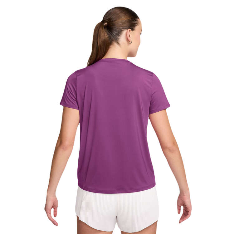 Nike Womens One Dri-FIT Swoosh Graphic Running Top - Fuschia