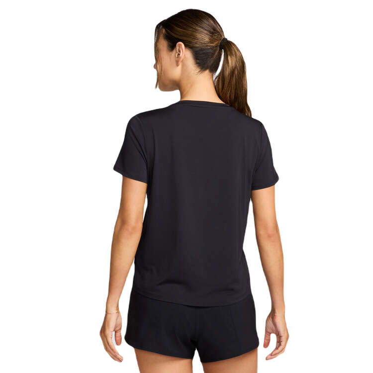 Nike Womens One Dri-FIT Swoosh Graphic Running Top - Black/White