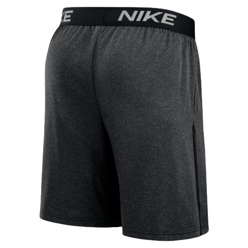 Miami Marlins Authentic Nike Dri Fit Swoosh Logo Shorts - Grey