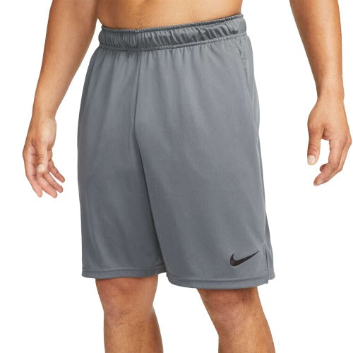 Nike Mens Dri-FIT Polyester Knit Training Shorts - Grey