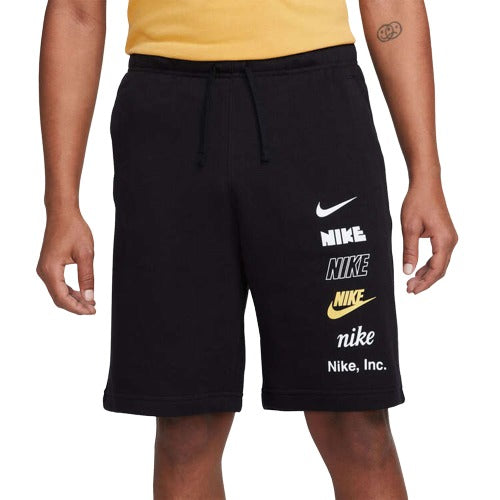 Nike Mens Cotton Club Fleece French Terry Shorts - Black