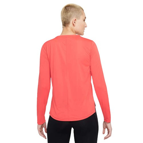 Nike Womens Dri-FIT One Standard Long Sleeve Top - Pink